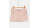 Short en jean rose saumon pour fille