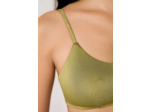 Brassière haut de maillot à nouer pailleté