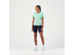 T-shirt running & trail sans couture femme - kiprun run 500 confort vert clair