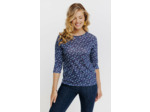 T-Shirt Maille Brillante Imprime Geo