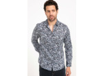 Chemise Manches Longues Petrole Dark