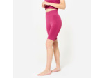 Short / cycliste yoga sans couture motif gingko marron