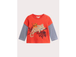 T-shirt manches longues à animation animalier pour bébé garçon