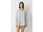 Chemise en lin rayée
