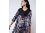 Robe courte imprimée NOIR