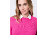 Pull épais uni FUCHSIA Femme