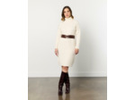Robe courte unie ECRU