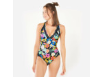 Maillot de bain de surf 1 pièce fleuri Femme - Isa azalea multicolore