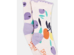 Chaussettes rose pâle à imprimé fruits bébé fille