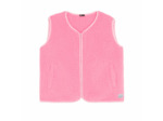 Veste sans manches en sherpa rose