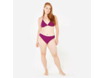 Bas de maillot texturé surf Femme - Nina violet