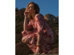 Robe courte imprimée ROSE