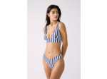 Triangle foulard sans armatures rayé haut de maillot