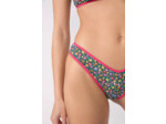 Brésilien high leg bas de maillot fleuri