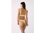 Triangle foulard sans armatures rayé haut de maillot