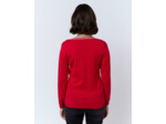 Pull fin uni ROUGE Femme