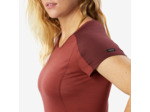 T-shirt de trek manches courtes en laine mérinos Femme - MT500