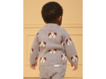 Pull jacquard chiens