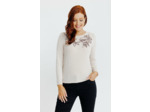 T-Shirt Sequins Manches Longues