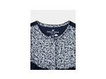 Grenouillère bleu marine à imprimé floral pour bébé fille