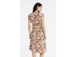 Robe chemise avec ceinture rafia