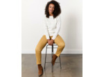 Pull épais rayé BLANC Femme