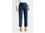 Pantacourt maille aspect jean
