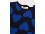 T-shirt imprimé cœur bleu pour fille