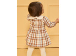 Robe carreaux à col