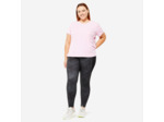 Legging avec poche Grande Taille Fitness Cardio Femme Imprimé Noir et Gris