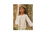 Gilet écru pour filles