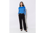 Pantalon 7/8 large uni NOIR Femme