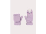Moufles-mitaines violettes pour fille