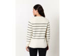 Pull marinière rayé BLANC Femme