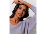 Pull fin uni LAVANDE Femme