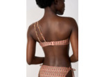 Brassière asymétrique haut de maillot à motif