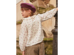 Chemisier fleuri en gaze de coton