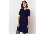 Robe courte unie MARINE