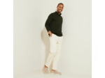 Pull col montant demi zippé - Vert kaki