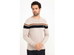 Pull Col Rond Rayure Placée