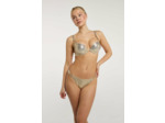 Bas de bikini taille haute avec découpe jambes