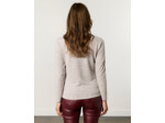 T-Shirt manches longues uni BEIGE Femme