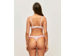 Soutien-gorge corbeille en popeline de coton à motif fraises