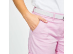 Short chino en coton golf Femme - MW500 rose clair