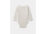Lot de 3 bodies bébé fille à manches longues en coton issu de l'agriculture biologique