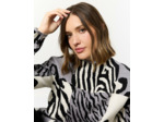 Pull épais jacquard GRIS Femme