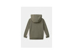 Gilet à capuche kaki et blanc