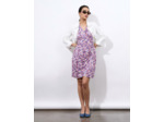 Robe courte imprimée BLEU