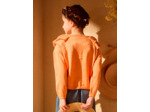 Gilet orange à volants