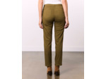 Pantalon 7/8 slim uni KAKI Femme